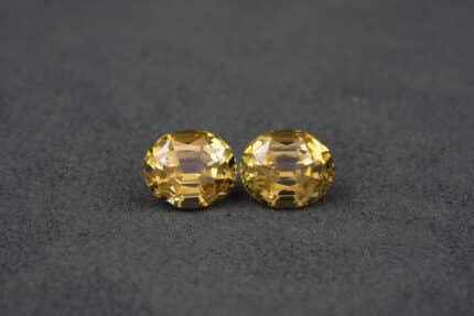 Tourmaline Automne, paire ovale, 8.64 cts isaiah